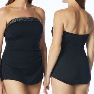 Roxanne Vintage Black Comfortable & Cute One-Piece Swimsuit Women’s Size 14/36C